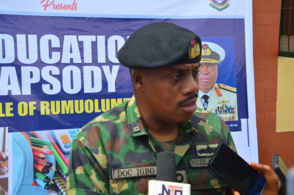 Navy distributes educational materials to schools in Rivers 