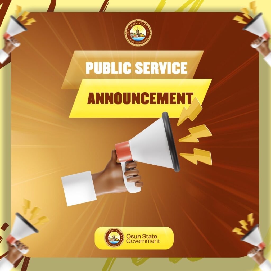 Osun Govt Announces Closure of Road for One Week in Osogbo