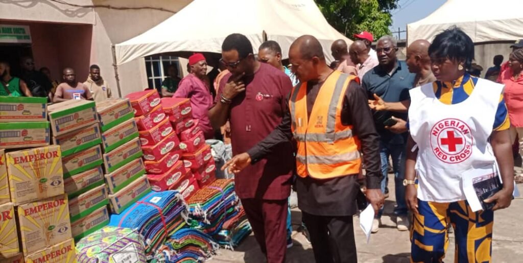 NEMA distributes relief items to households affected by 2024 flooding in Enugu
