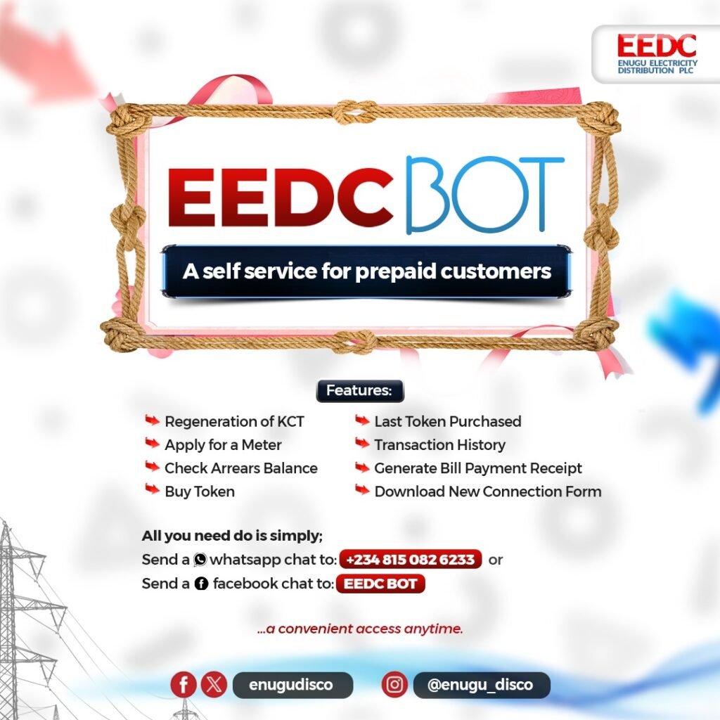 Enhancing customers’ experience: EEDC introduces self-service BOT application