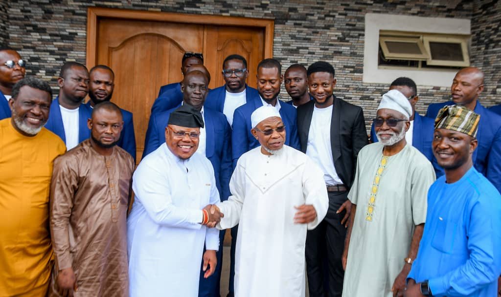 OmoBarca in Strategic Talks with National Secretary of ADC, Rauf Aregbesola Ahead of 2027 Elections