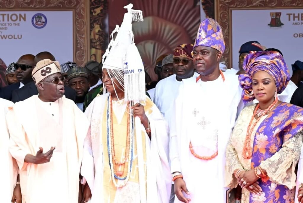 Makinde presents instruments of office to Ladoja as 44th Olubadan