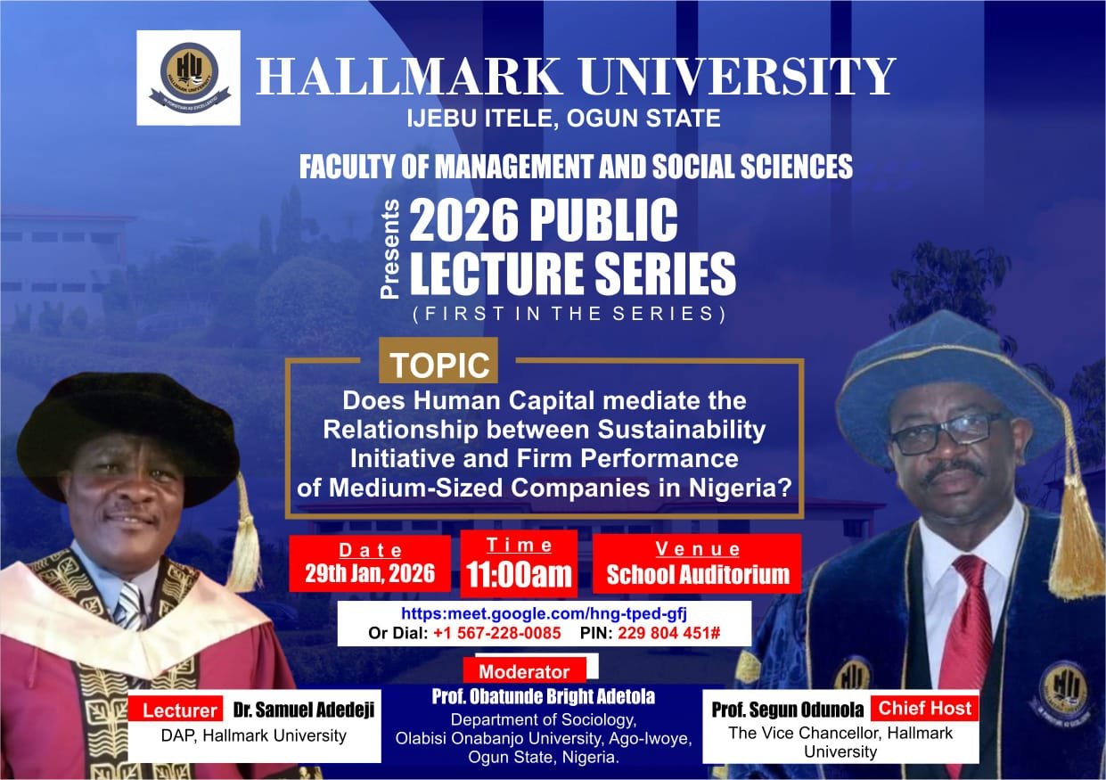 Hallmark University Sets the Pace with 2026 Public Lecture Series on Sustainability and Firm Performance