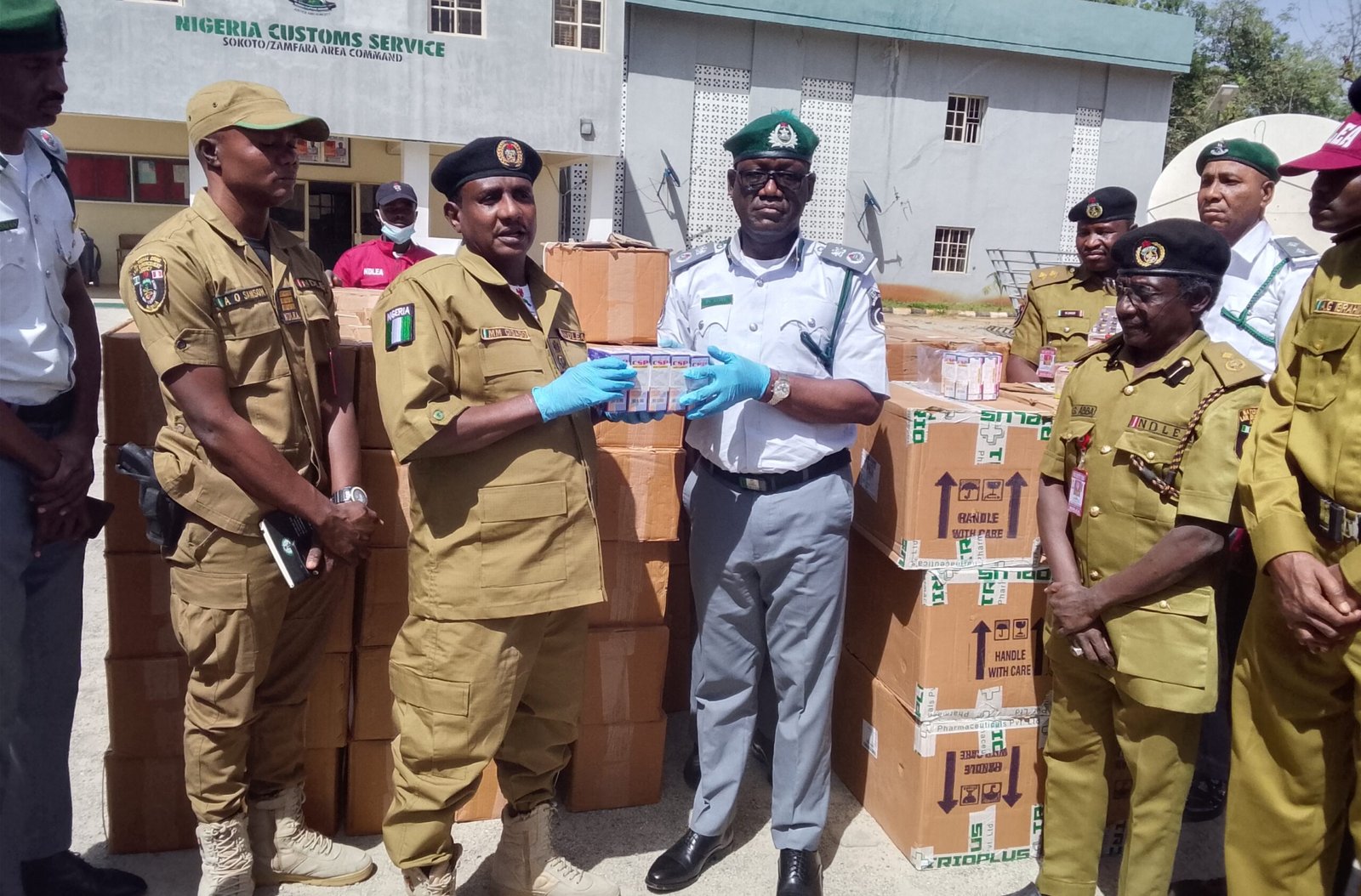 NCS hands over drugs worth N99m drugs to NDLEA in Sokoto