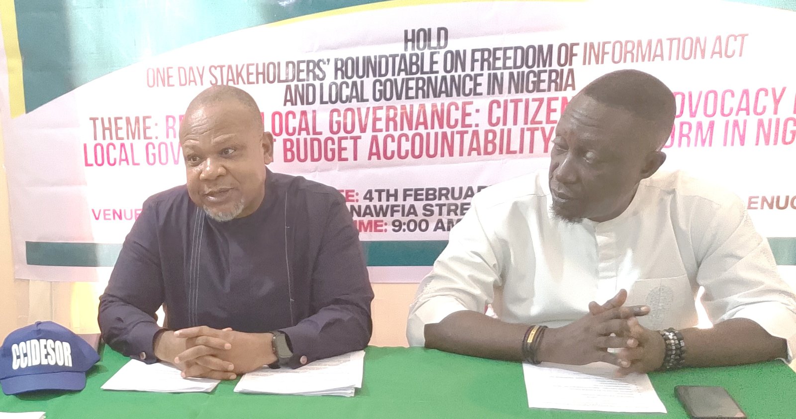 CCIDESOR says economic emasculation of LGs breeds insecurity, joblessness, poverty at grassroots