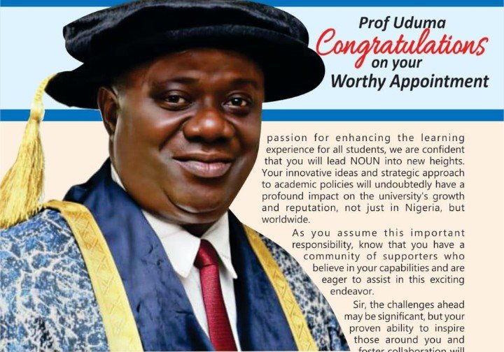 National Open University Gets new VC
