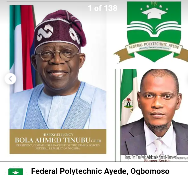 For the Records: Ayede Polytechnic: The Historic Address of Dr. Taofeek Adekunle AbdulHameed, FEDPA Pioneer Rector – an Embodiment of Integrity, Dedication and Grace