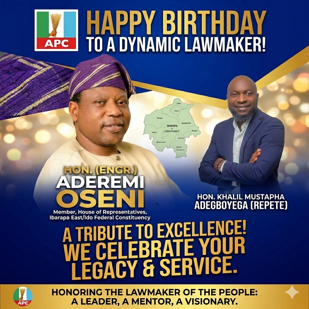 Repete Celebrates Aderemi Oseni’s Exceptional Leadership on Birthday