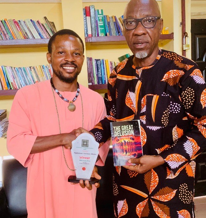 ANA Drama Prize Winner, Ebhohon, Honours Mentor Prof. Omoyibo as ‘The Great Delusion’ Gains Global Momentum